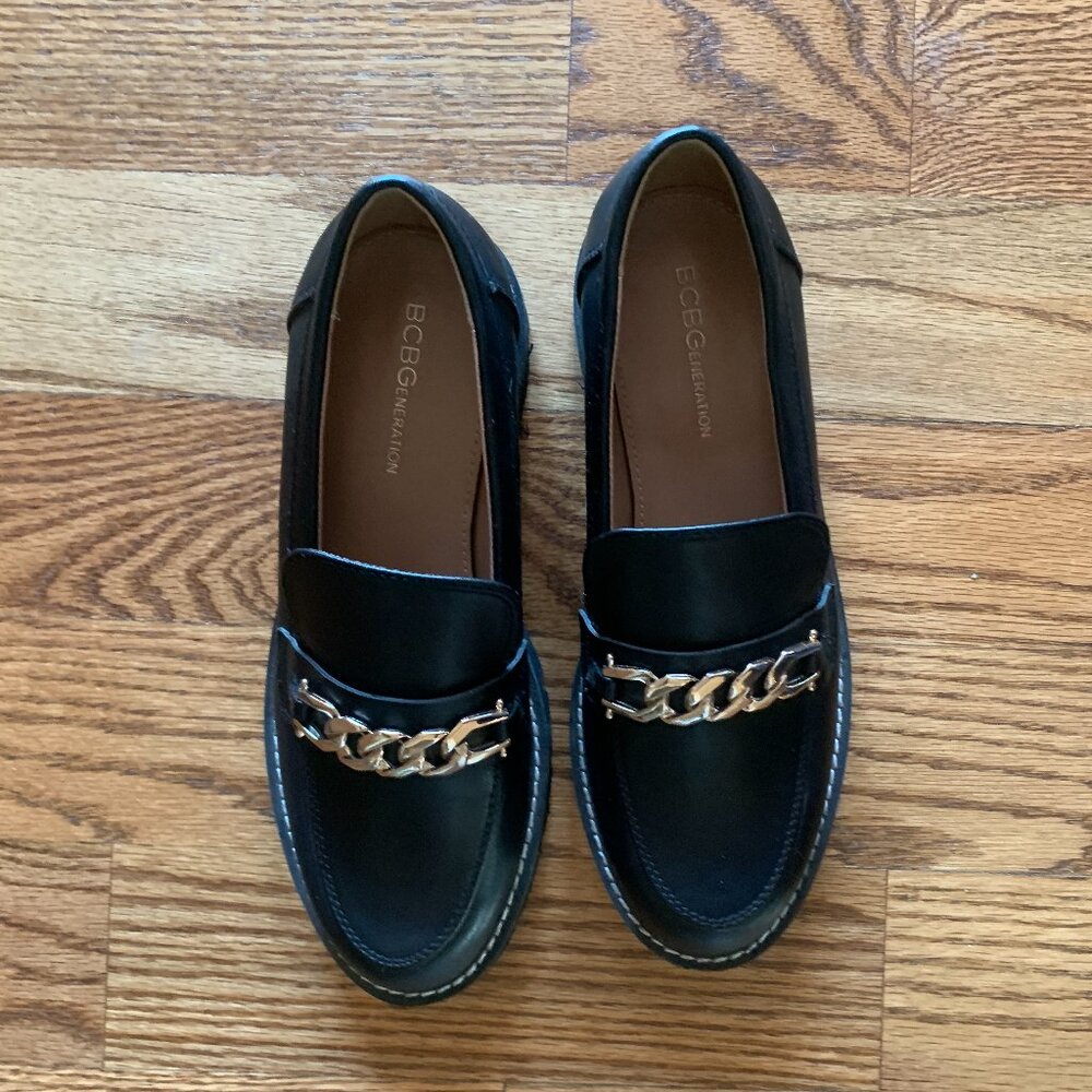 BCBGeneration Tinna Lug Sole Loafers, size 8